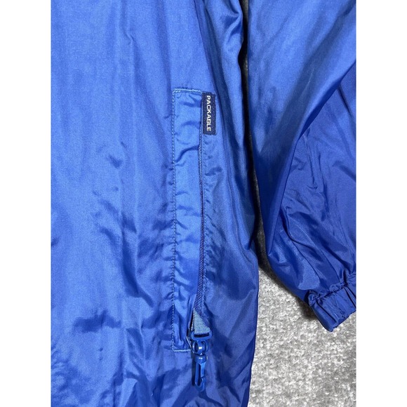 Weekender Casual Lifestyle Packable Windbreaker Jacket Coat Mens Size Large Blue - Picture 9 of 16